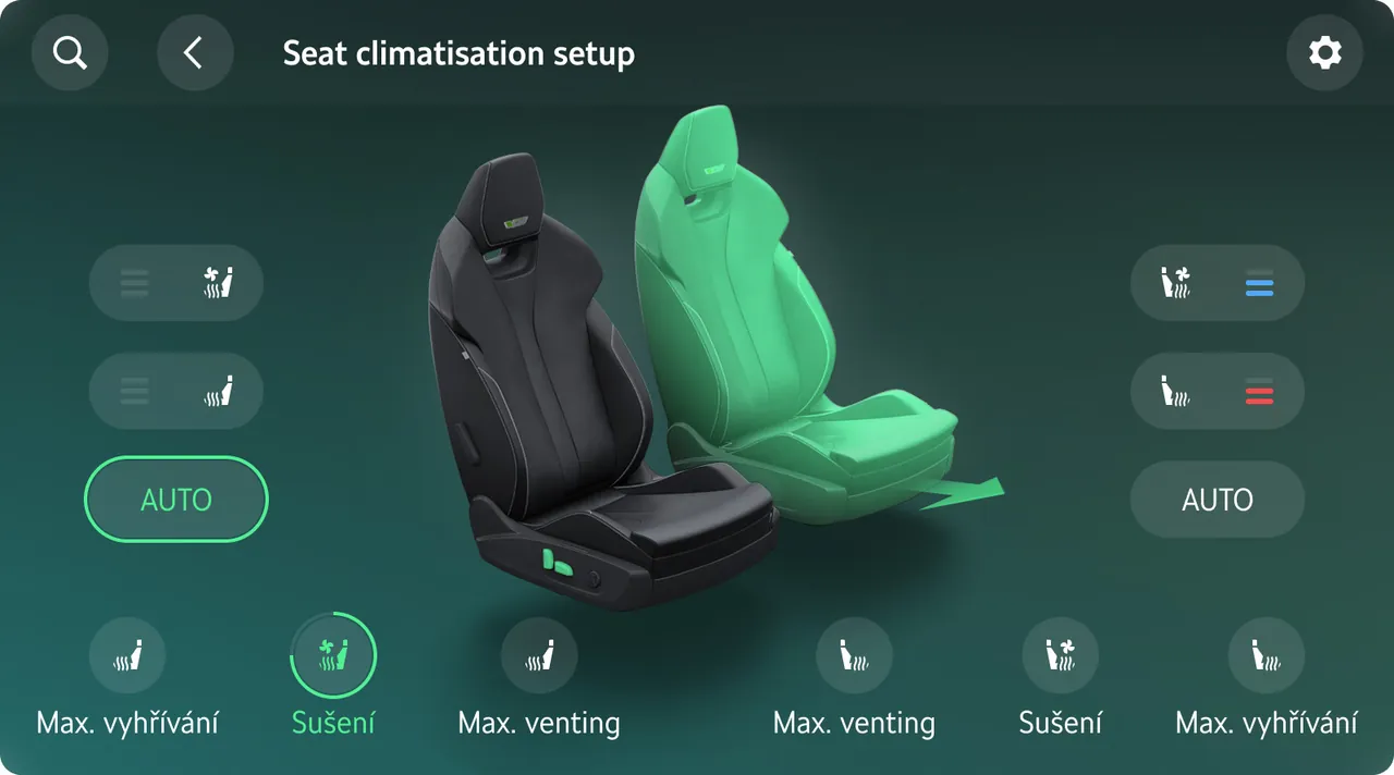 Seats HMI movement